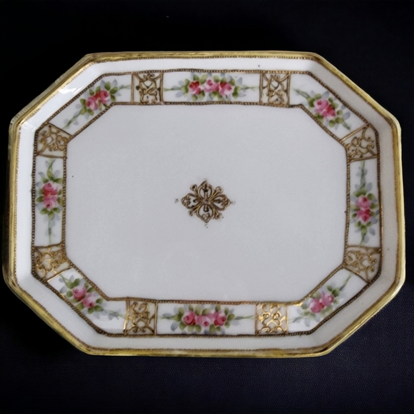 Complete Vintage Nippon Condiment Tray S&P Mustard Pot w Spoon Toothpick Holder - Picture 8 of 16